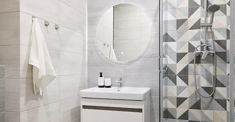 Small Master Bathroom Remodel in Central