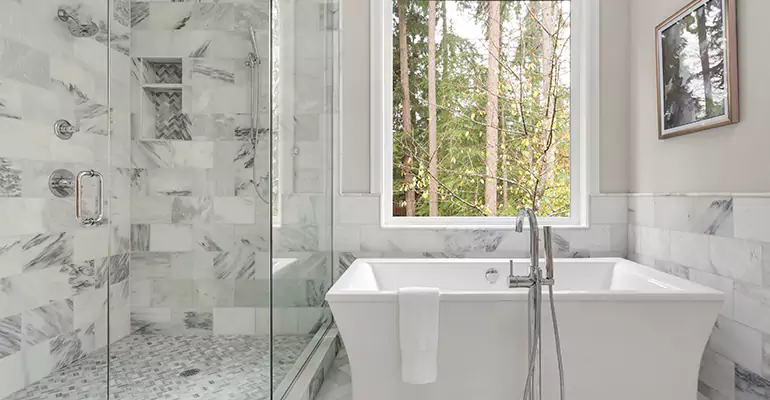 Bathtub to Tile Shower Conversion in Central